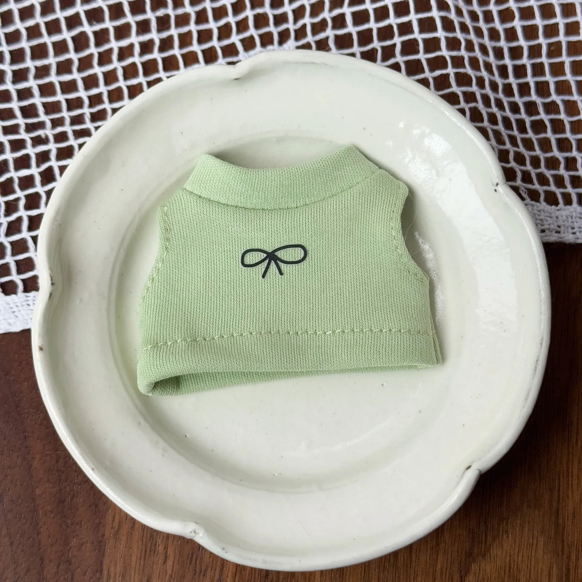 accessoires poupées robe volants chaussures sac lunettes moderne décontracté blanc rose vert clair