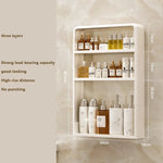 rangement mural blanc moderne étagères cosmétiques toilettieracks adhésif bouteilles serviettes organizer kitchen shelves respectueux