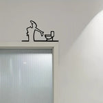 Panneau WC en vert pomme dans une salle de bain contemporaine
