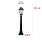 lampe rue or noir classique ip55 led 85265v éclairage public aluminium brillant vintageextérieur