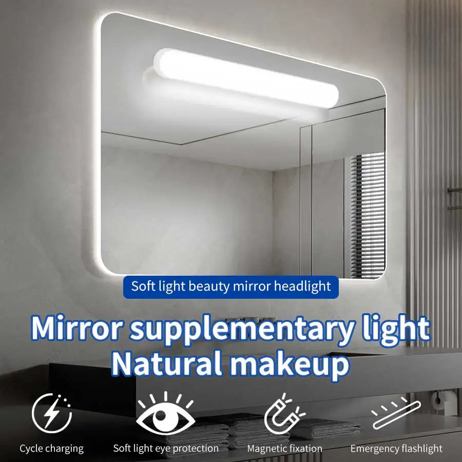 lampe led table rechargeable usb blanc noir aimant moderne interrupteur tactile trois couleurs
