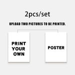 poster personnalisé photo imprimée minimaliste cadre maison couple famille animaux paysage blanc noir