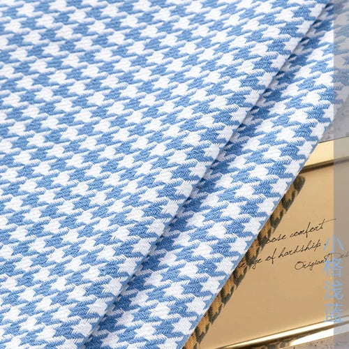 tissu houndstooth coton lin résistant 146cm largeur classique multi couleurs bricolage nappe canapé