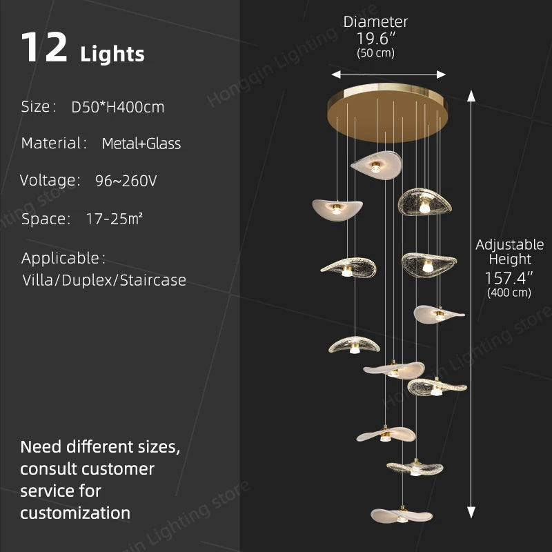 suspension lumineuse moderne pierre verre blanc doré led 4000k 3000k 6000k