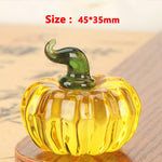 figurines fruits cristal transparentes potiron pomme raisin kaki salon chambre