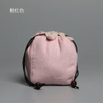 sac thé coton réutilisable bleu gris vert marron beige rouge rose noir imprimé chinois