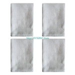 serviettes cuisine 100% coton gris beige bleu texture relief moderne crochets