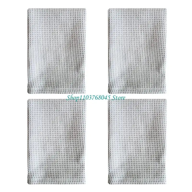 serviettes cuisine 100% coton gris beige bleu texture relief moderne crochets