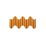 applique murale moderne or ondulée extérieure ip65 hydrofuge 7w led warm golden