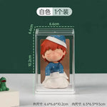 organisateur collection transparent empilable figurines modernes acrylique différentes couleurs clips