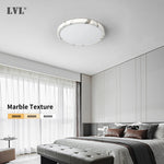plafonnier led marbre blanc moderne éclairage quotidien facile flux lumineux ajustable certifié rohs