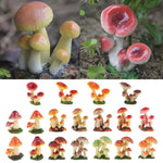 ornements jardin champignons décorations maison table sculptures pelouse extérieures figurines résine miniatures