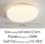 plafonnier moderne blanc nuages minimaliste éclairage chambre restaurant led toucher