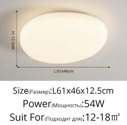 plafonnier moderne blanc nuages minimaliste éclairage chambre restaurant led toucher