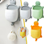 rangement tortue adhésif gris vert orange mignon moderne brosse lunettes télécommande maquillage cuillère spatule