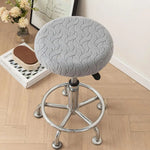 housse tabouret bar velours rayures modernes bleu orange vert gris blanc