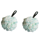 boule bain texture maille couleur beige rose vert moderne anneau noir panier blanc