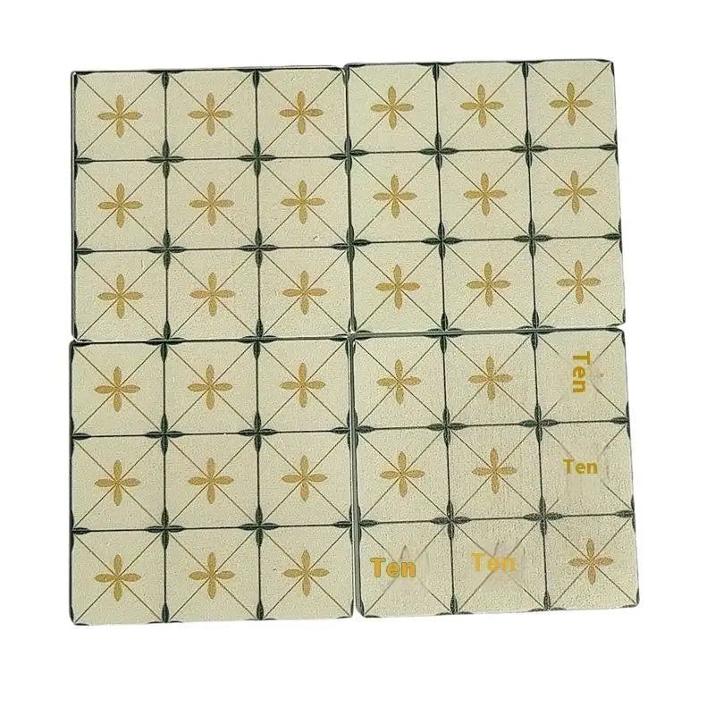 décoration murale stickers géométriques carreaux vintage faïence bleu blanc vert