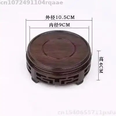 support vase bois sculpté socle plante décoratif classique marron foncé pot fleurs intérieur