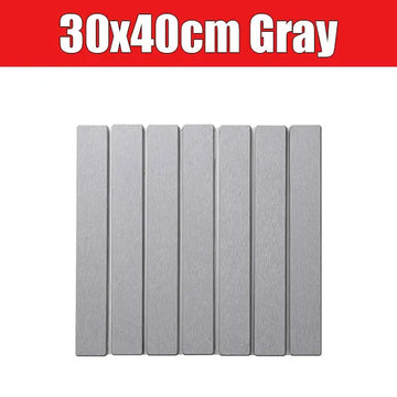 tapis pliable séchage rapide vaisselle rayures horizontales moderne respectueux environnement blanc absorbant eau diatomées