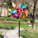 décorations extérieures multicolores spinners festifs planter lawn yard irisés.reflecteurs.pinwheels.translucides