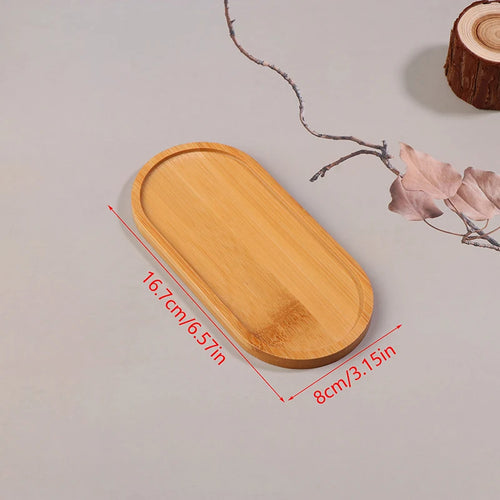 plateau bois assiette décorative ovale rectangulaire minimaliste rustique japonais grain visible fourchette branche sèche