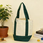sac fourre tout toile décontracté polyvalent femme ouvert rectangulaire casual vert jaune rouge bleumarine