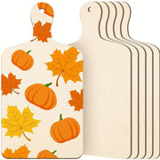 plateau fromage planches bois brut décoratives motifs automnaux noel peinture
