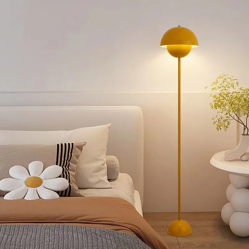 lampe sol moderne rose rouge jaune sphérique brillante certification rohs ul cqc