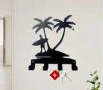 porte clés mural animaux silhouettes moderne vis fixés noir décors rubansiaux clés