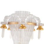 lampe suspension or transparent rétro gravée bougies vintage gravé