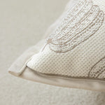 coussin beige motif citrouilles moderne opacité 100 polyester tufted 45x45cm décoration maison canapé chaise