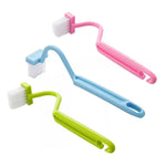 brosse nettoyer wc rose bleu vert moderne pois blancs adhésif fixe poignée portable respectueux