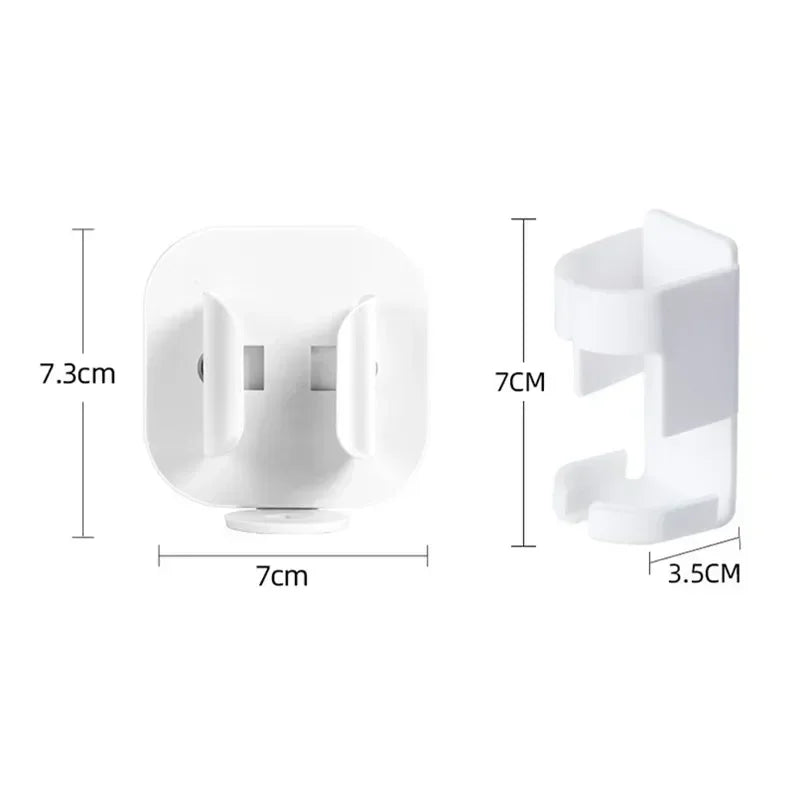 brosse dents électrique rechargeable support mural adhésif blanc rose moderne minimaliste