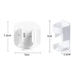 brosse dents électrique rechargeable support mural adhésif blanc rose moderne minimaliste