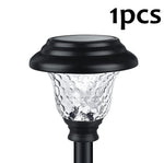 lampe solaire jardin led moderne noir jaune doré texture verre striée ip65 étanche flux