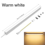 tube led blanc 50cm lisse moderne clips câbles blanc froid 5500k 7000k 15w 220v