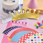 chapeaux fête anniversaire pois rayures motifs géométriques noir blanc rose rouge jaune bleu festive