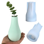 vase silicone blanc vert pastel rose moderne minimaliste texture mat noeud jute fleurs séchées