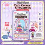 jouets construction 3d multicolores motifs animaux textures brillantes adhésif kawaii enfantin pièces base plate