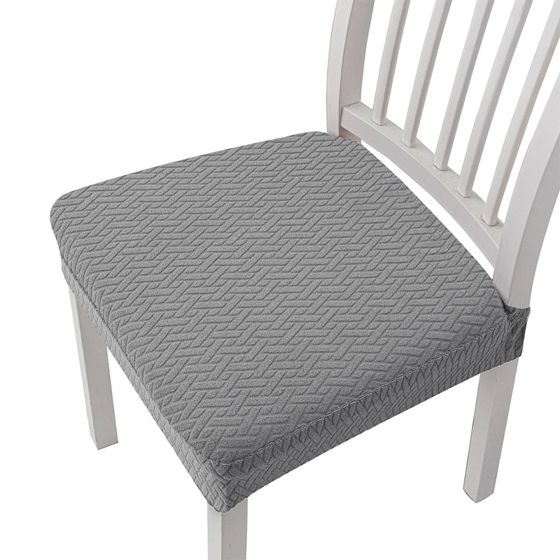 coussin chaise moderne tissé carreaux noir gris vert beige élasthanne polyester lavable adhésif protection