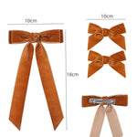 rubans velours classiques clips métalliques barrettes cheveux filles élégantes ornements cheveux ACCESSOIRES HEADWEAR