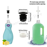 distributeur savon liquide moderne or noir acier inoxydable rotatif facile kit tuyau fixations