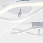 lampe moderne aluminium noir blanc flux lumineux élevé incurvé led contemporain