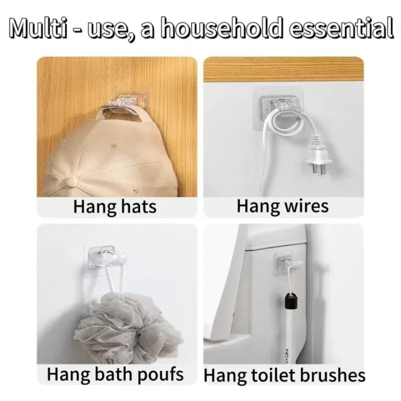 clips rideau adhésifs transparents moderne ajustables tringle douche suspension murale fixe
