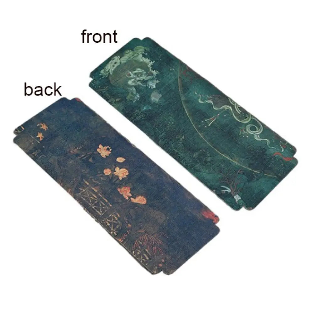 serviettes table vintage paysages anciens motifs floraux vert bleu beige marron noir opaques maison