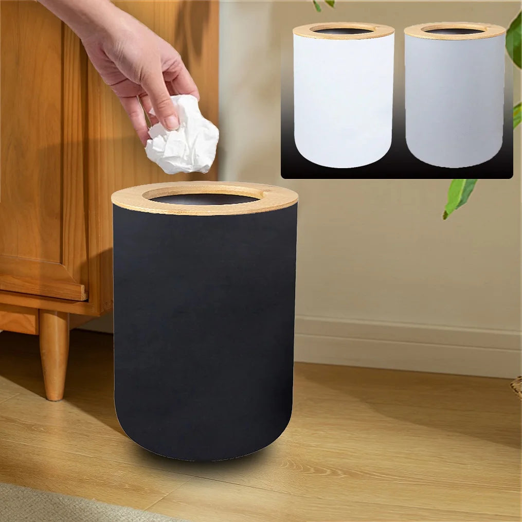 poubelle moderne plastique noir blanc gris rangement hygiène intérieur cuisine salle bains
