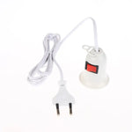 support lampe suspendu industriel câble mètres prise eu interrupteur blanc doré