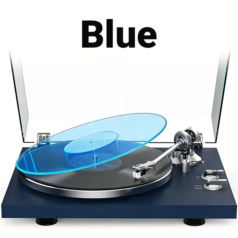 tapis platine vinyle disque rayures concentriques vert moderne protection film 300mm diamètre 3mm épais
