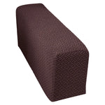 couvre main bleu marine tissé motifs géométriques moderne fixations washable chaise canapé protection meuble